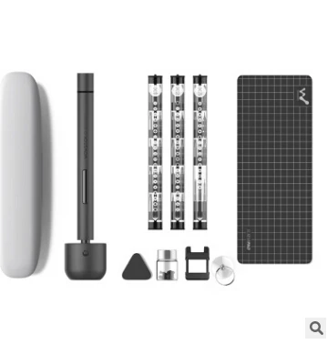 XIAOMI Wowstick 1F Pro мини электрическая отвертка перезаряжаемый беспроводной шуруповерт с светодиодный светильник литиевая батарея - Цвет: set 1