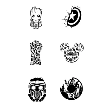 

1 PCS Round Marvel Avengers Logo Stamp DIY Self Inking Photosensitive Seal Without Handle Scrapbooking Planner Stamps