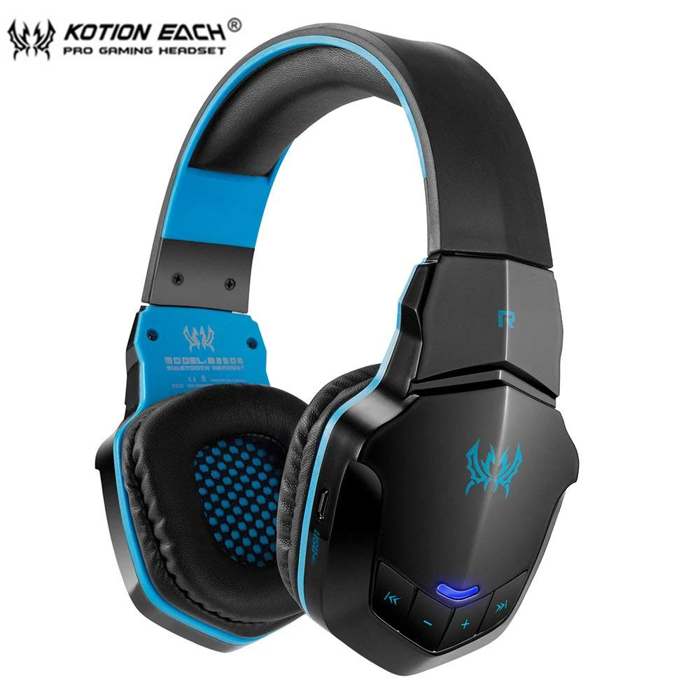 

KOTION EACH B3505 Wireless Bluetooth Gaming Headset Over Ear Stereo Bass Music Headphone Volume Control with Microphone Gamer