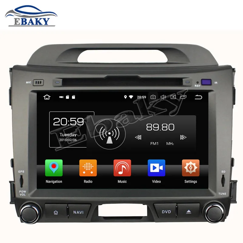 Cheap NaviTopia 8inch 4GB RAM 64GB ROM Octa Core Android 9.0 Car DVD Player For KIA SPORTAGE 2010 2011 2012/GPS 0
