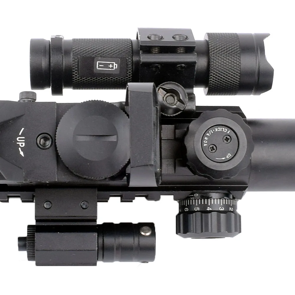 Тактическая охотничья HD Прозрачная оптика 3-9x40 прицел с 3 боковыми Пикатинни Вивер рельсовая система подходит как 20 мм, так и 11 мм