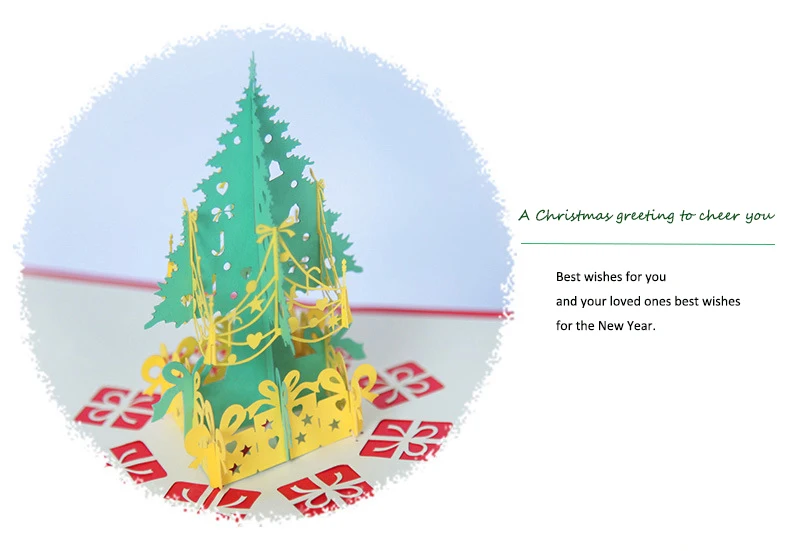 Detail6_Christmas tree greeting card