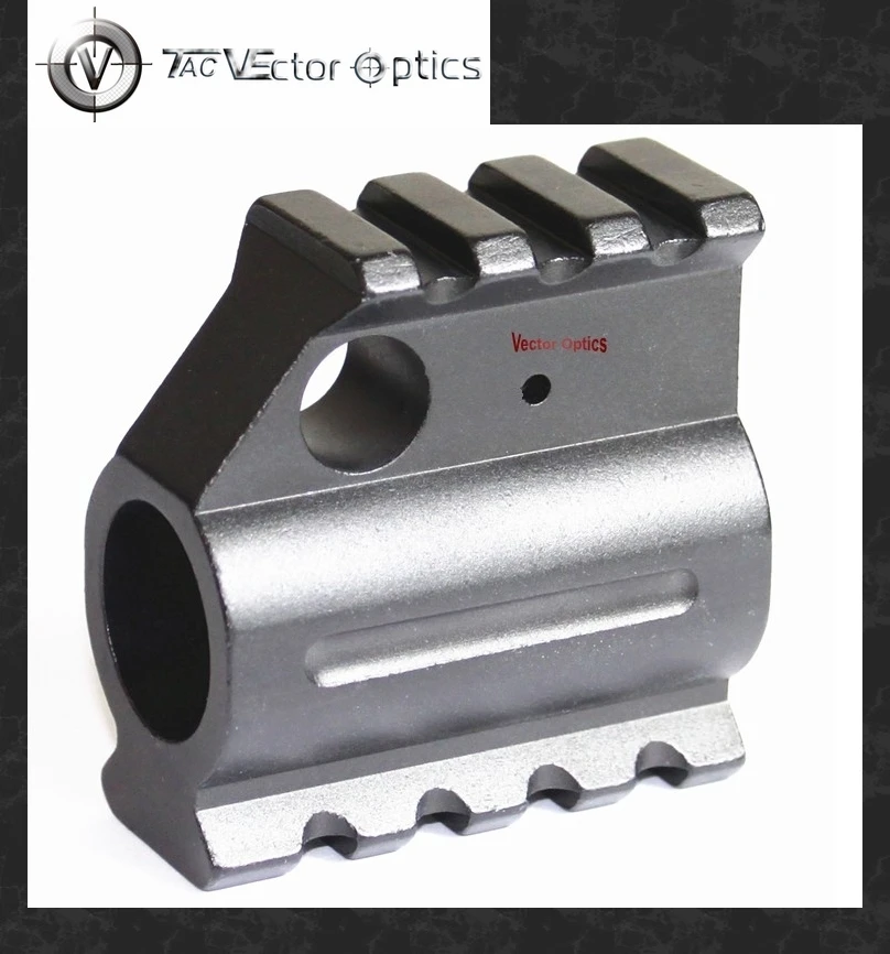 

Vector Optics Slant Regular High Profile .223 5.56 Gas Block Dual 20mm Rails Fit 0.75 Inch Barrel Mount Matte Black NEW