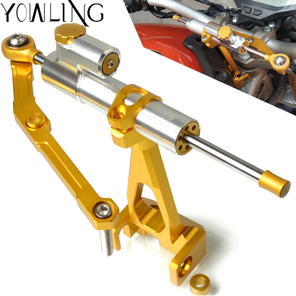 Motorcycle Steering Stabilizer Damper Mounting MT 09 Bracket kit For Yamaha MT 09 MT09 FZ 09