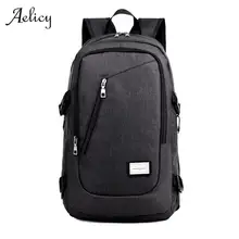 Aelicy рюкзак для ноутбука с защитой от кражи, бизнес рюкзак с usb зарядным портом, унисекс, для отдыха и путешествий, Модные Винтажные рюкзаки для девочек