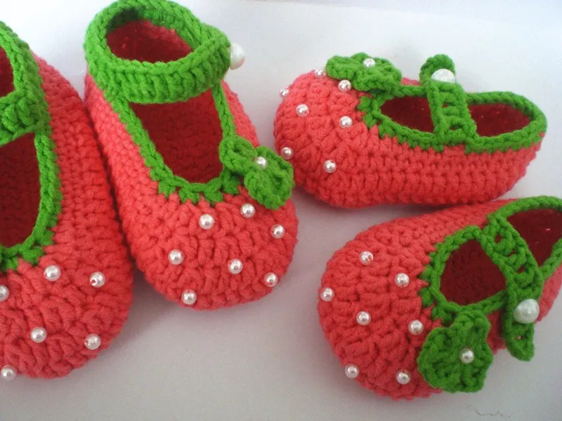 booties crochet to how newborn Baby Handmade Crochet Flower Knit Toddler Girl Shoes