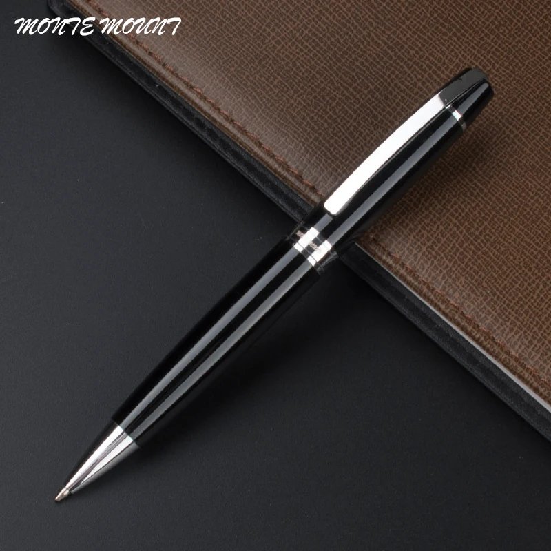 

MONTE MOUNT High Quality Office School Stationery Choice Black silver clip Luxury Ballpoint Pen