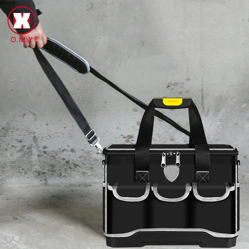 

Portable Electrician Special Tool Bag Multi-function Maintenance Installation Canvas Large Thickening Tool Bag Work Pocket
