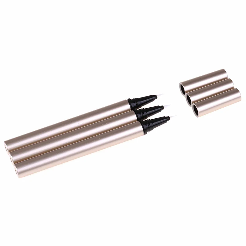 

3Styles Empty Tube Eyeliner Transparent Suqare Cosmetic Container Liquid Eyeliner Bottle With Brush Cap