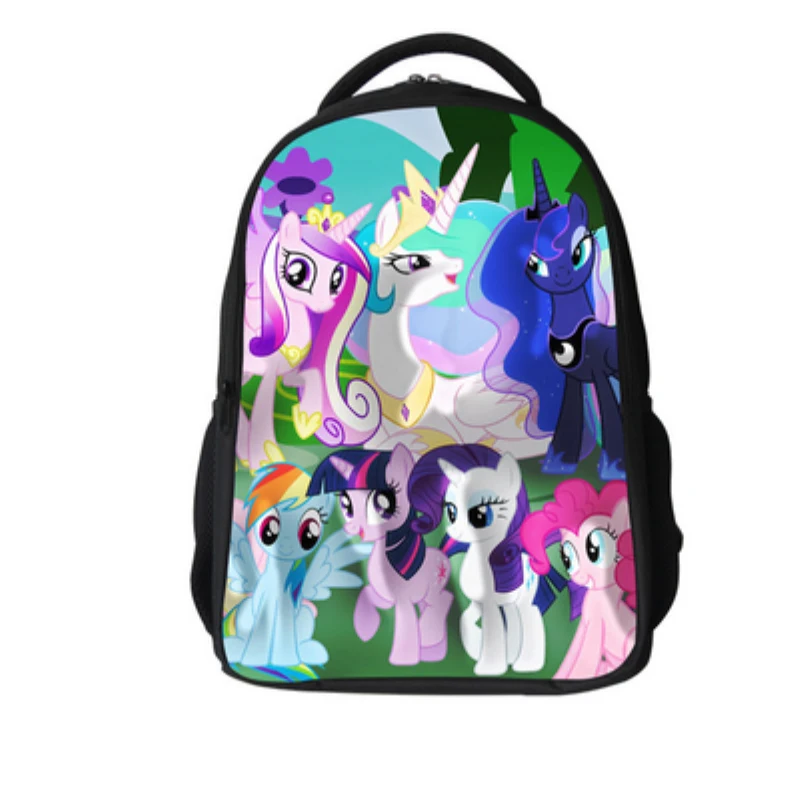 My Cute Little Custom Printed Plush Backpack Bag for Kids Princess Celestia Luna Cadance Pattern | Игрушки и хобби