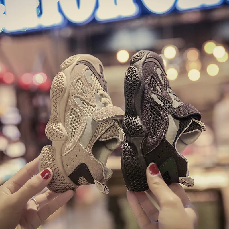 

New Children Shoes Boys Sneakers Girls Sport Shoes Children's Leisure Trainers Casual Mesh Breathable Kids Running Shoes