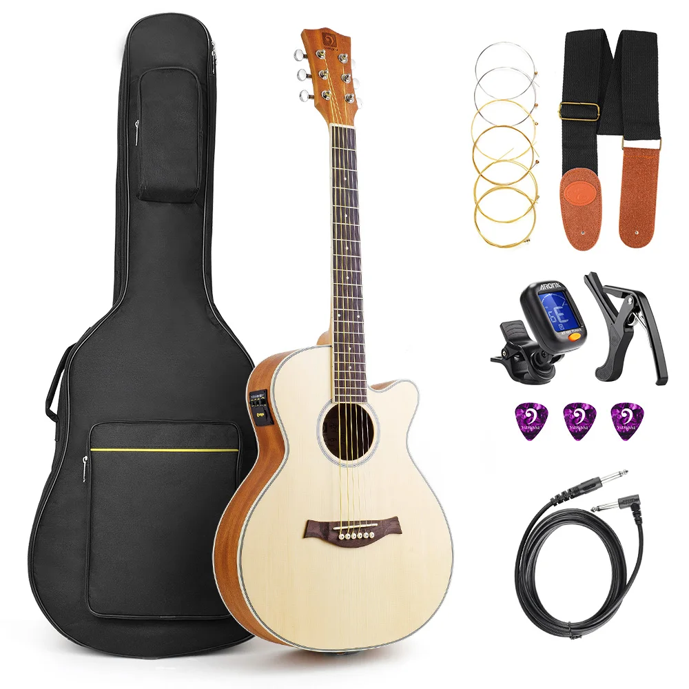36 Size 3/4 Travel Guitar Acoustic Guitar Kit Guitarra Electro Acustica