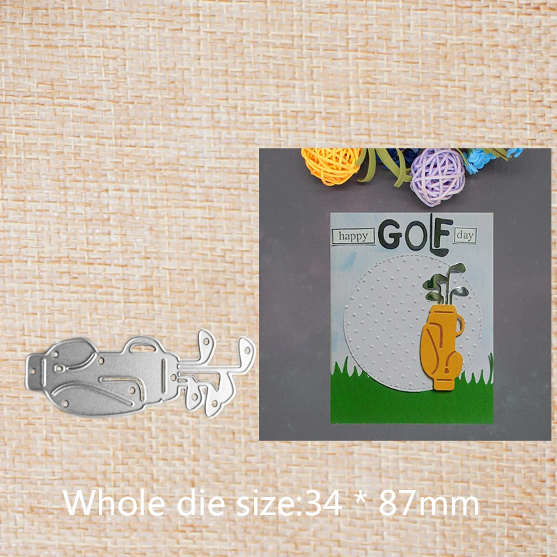 

Golf cue Metal Cutting Dies for Card Making Label Craft Album Embossing Stencil 34*87 mm