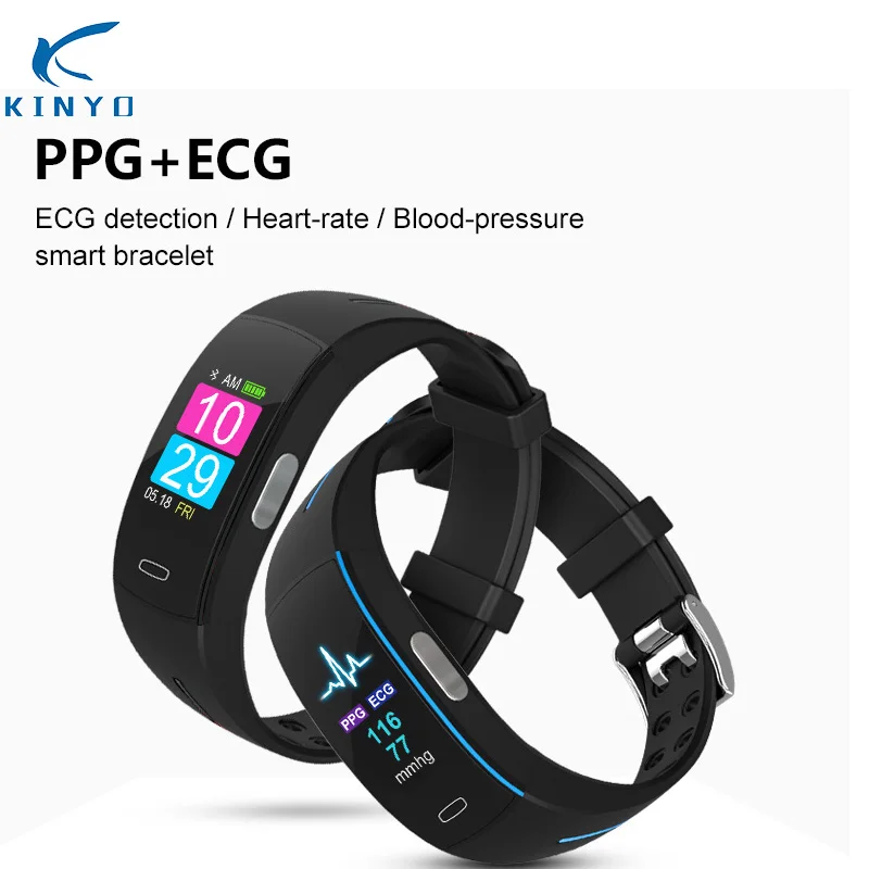 Smartband ЭКГ PPG крови Давление умный Браслет IP67 Водонепроницаемый Шагомер Спорт трекер умный браслет лучший подарок