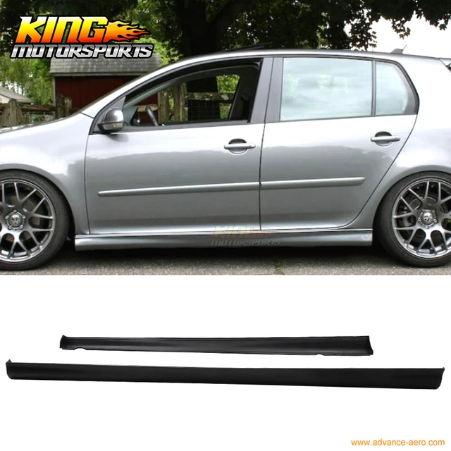 Fit 06 07 08 09 VW Golf Gti Mkv Mk5 Mk6 Side Skirts Lip V Style