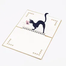 Новые высококачественные Поздравительные Открытки Горячая открытка с котенком сувениры DIY открытки на день рождения 3D открытки по случаю Дня Рождения вечерние аксессуары