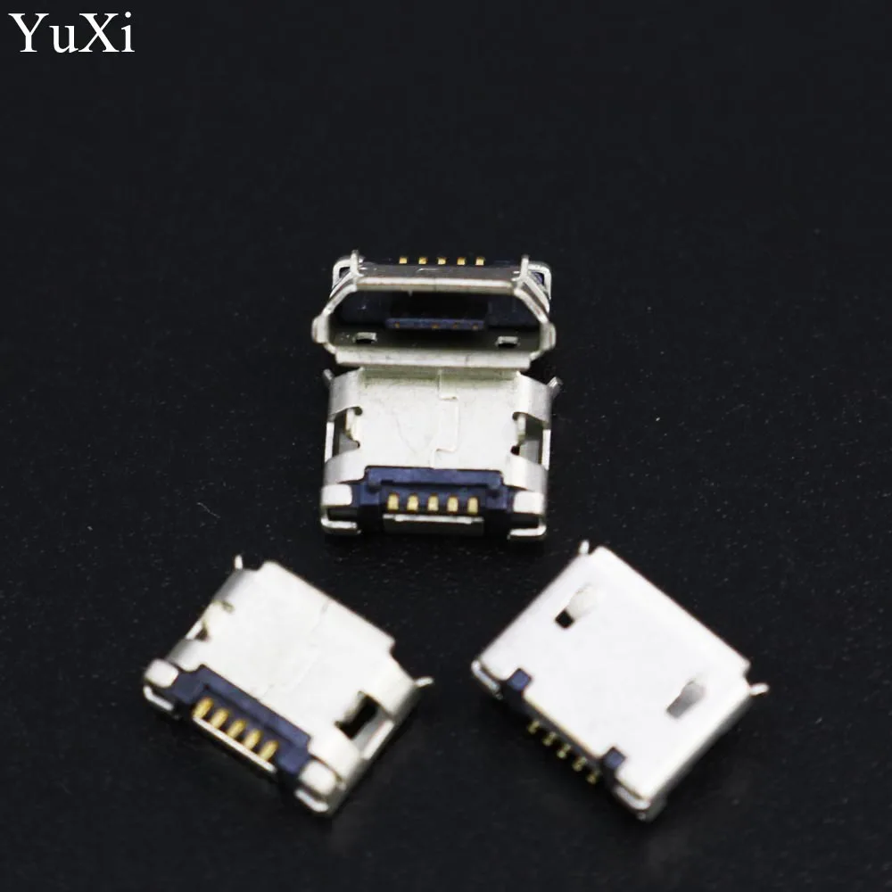 

YuXi 100PCS Micro USB 5P Socket 5 Pin MK5P SMD DIP Female Connector MINI USB