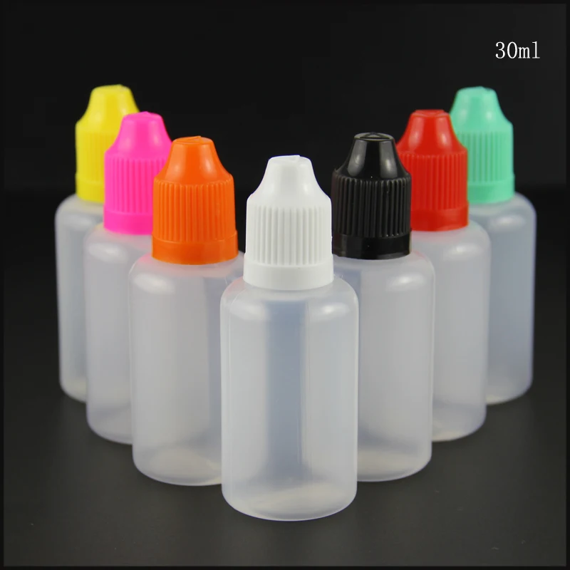 3000pcs wholesale 30ML Empty vape plastic ejuice Dropper Bottles with