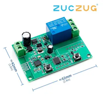 

Single Wifi Remote Relay Module DC8-80V Power Supply Timed Access Control Switch Support Phone APP Smart Home