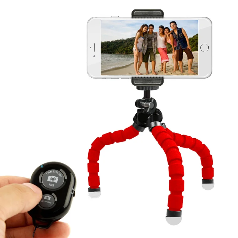 DUSZAKE P16 гибкий Gorillapod штатив для телефона Bluetooth мини штатив для iPhone Телефон Штатив с держателем дистанционного управления