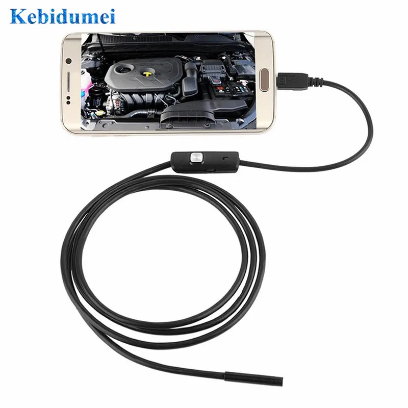 

Kebidu 1m /7mm Endoscope Mini Camera USB Waterproof with 6 LED Lens for Android Rigid Inspection Snake Tube Borescope Hot Sale