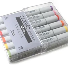 Copic эскиз маркеры 12-Piece Art Кисть Маркер Набор Япония