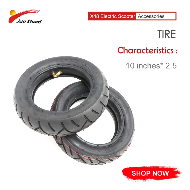 

Tire and Tube black color for X48 electric scooter 10inch powerful electric skateboard High quality rubber Tire for e scooter