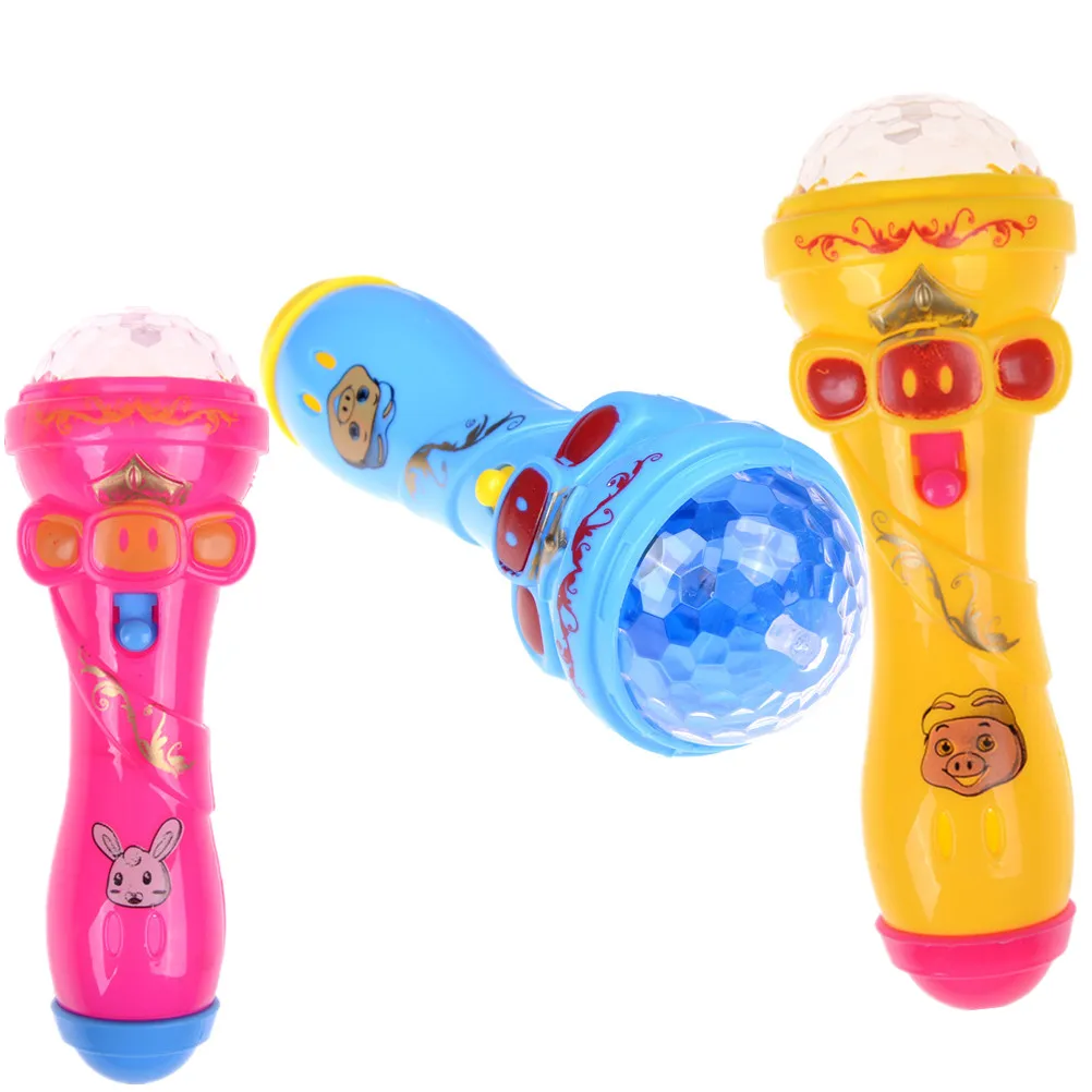 

Creative Microphone Singing Funny Gift Music Toy Kids Luminous Toys Flash Light Up Toys