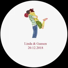 100 шт. пользовательские Стикеры и индивидуальный логотип свадьбы Стикеры s ваш собственный дизайн Стикеры s персонализированные Стикеры s Boda