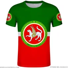 Tatarstan Shirt Gratis Custom Made Naam Nummer Kazan T shirt Vlag Woord Russische Rusland Print Almetyevsk Naberezhnye Chelny Kleding