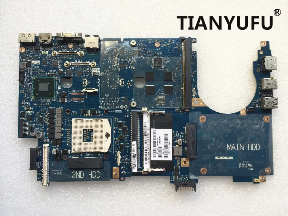Бесплатная доставка материнская плата M6700 DDR3 hm77 A00 REV: 1 0 для DELL Precision ноутбука