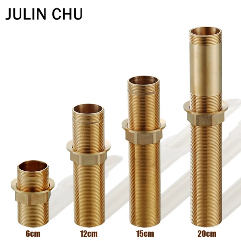 Faucet Replacement Parts Solid Brass Fixed Foot Kitchen Basin Tap Lengthened Fix Foot Mixer Installation Accessories Screw nut faucet accessories