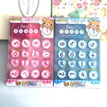 16 шт./компл. дети мультфильм штамп номера арифметика детей изготовленные на заказ Пластик резиновые самостоятельной Печати На чернилах игрушки