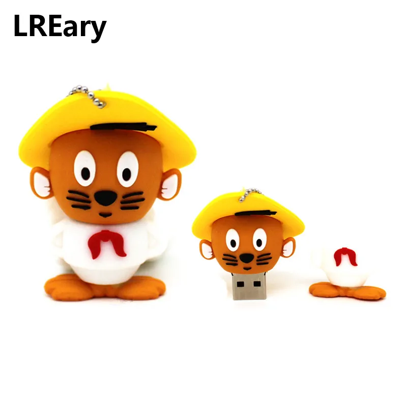 Мультфильм Speedy Gonzales USB Flash drive Мексиканская Шляпа Мышь накопитель Looney Tunes флешки USB 2,0 4 ГБ/8 ГБ/16 ГБ/32 ГБ подарок