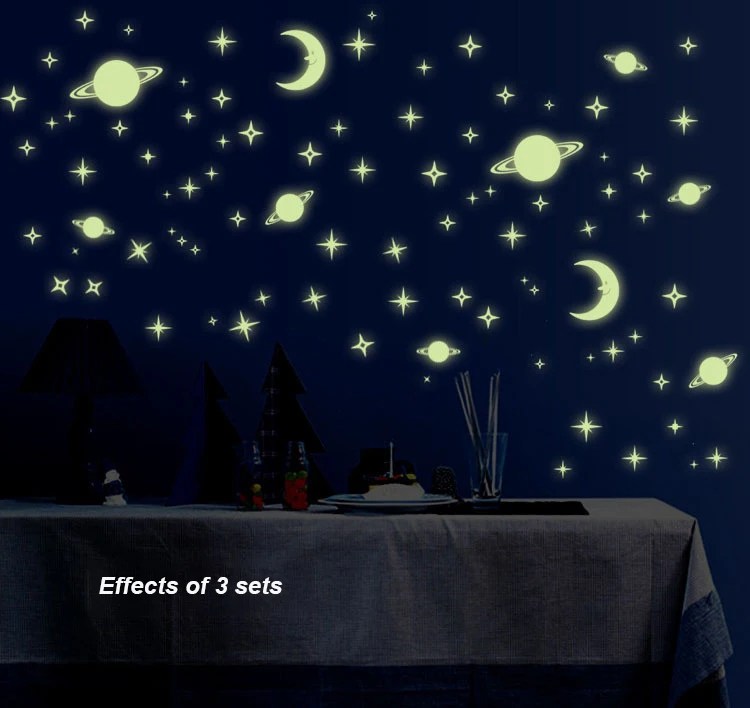 Luminous Stars Wall Stickers Home Decoration Glow In The Dark