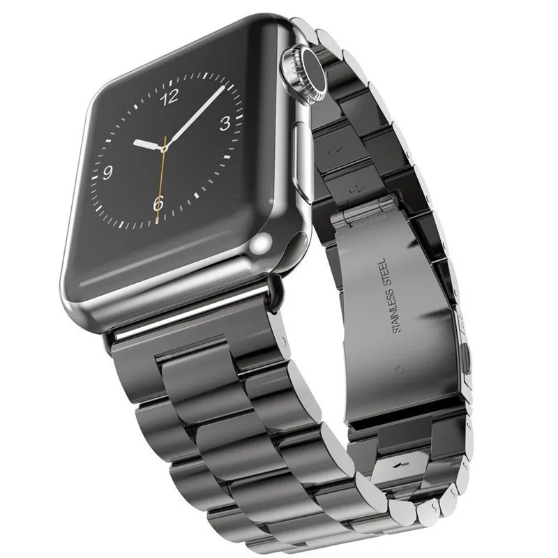 Металлический ремешок для Apple Watch band браслет из нержавеющей стали iWatch ремешок 42 мм 38 мм Роскошные correas Apple watch 4 44 мм 40 мм 3 2 1 42