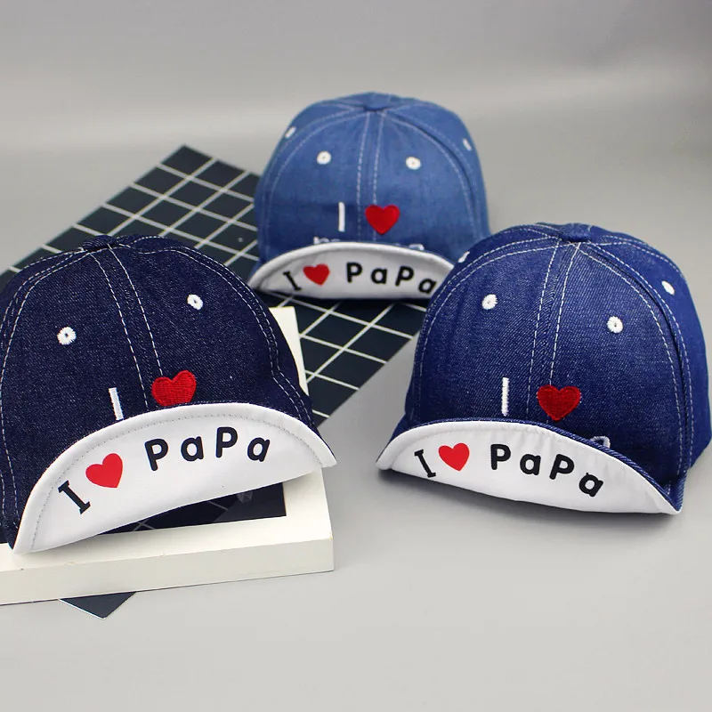С надписью «I Love Papa» («Я люблю папу») Детские Бейсбол Кепка для мальчиков, девочек детская шапка светло Семья мероприятий для пап, выберите