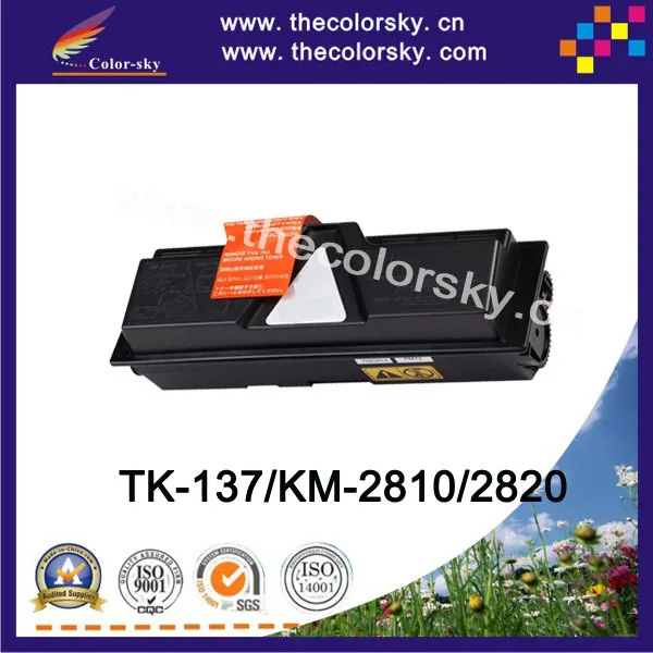

(CS-TK137) BK toner laserjet printer laser cartridge for Kyocera TK 137 KM 2810 2810D 2820 (7.2k pages) free dhl