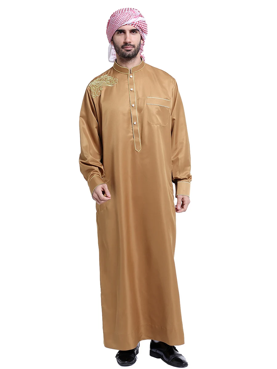 Мусульманское платье Hombre Jubba Thobes для мужчин ислам марокканский кафтан абайя