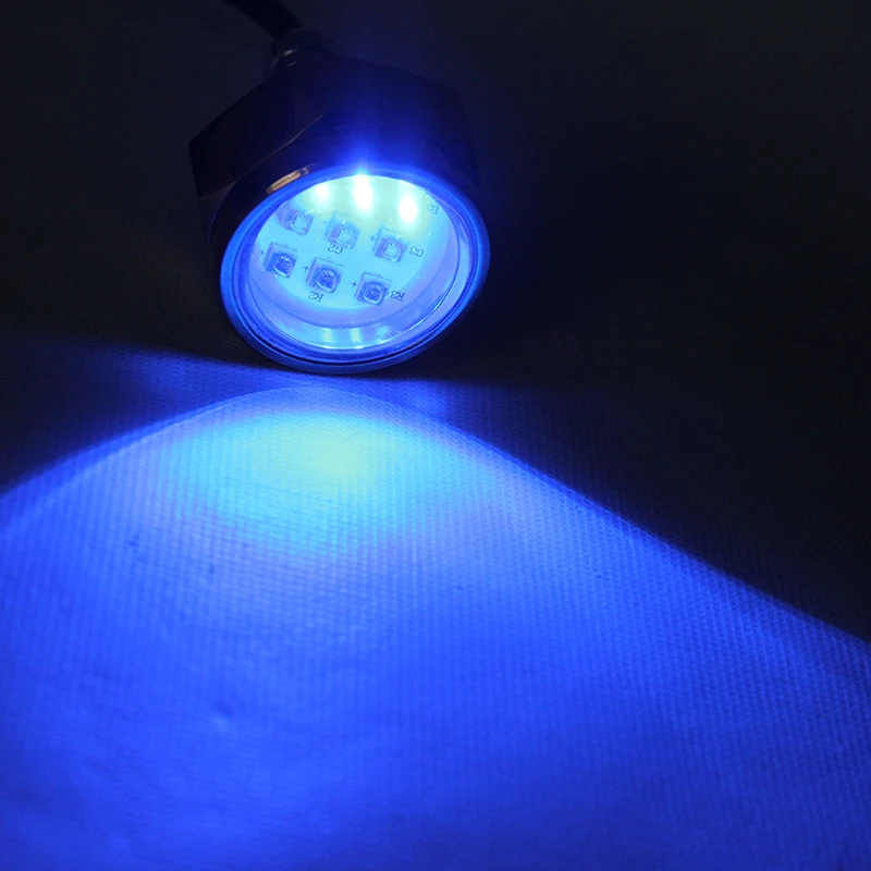 Цветная(RGB) 12 V-24 V 27 W Лодка дренажный прожектор 9 светодиодный свет для лодки подводная лодка лампа с резьбой NPT фонтан бассейн Пруд лампы