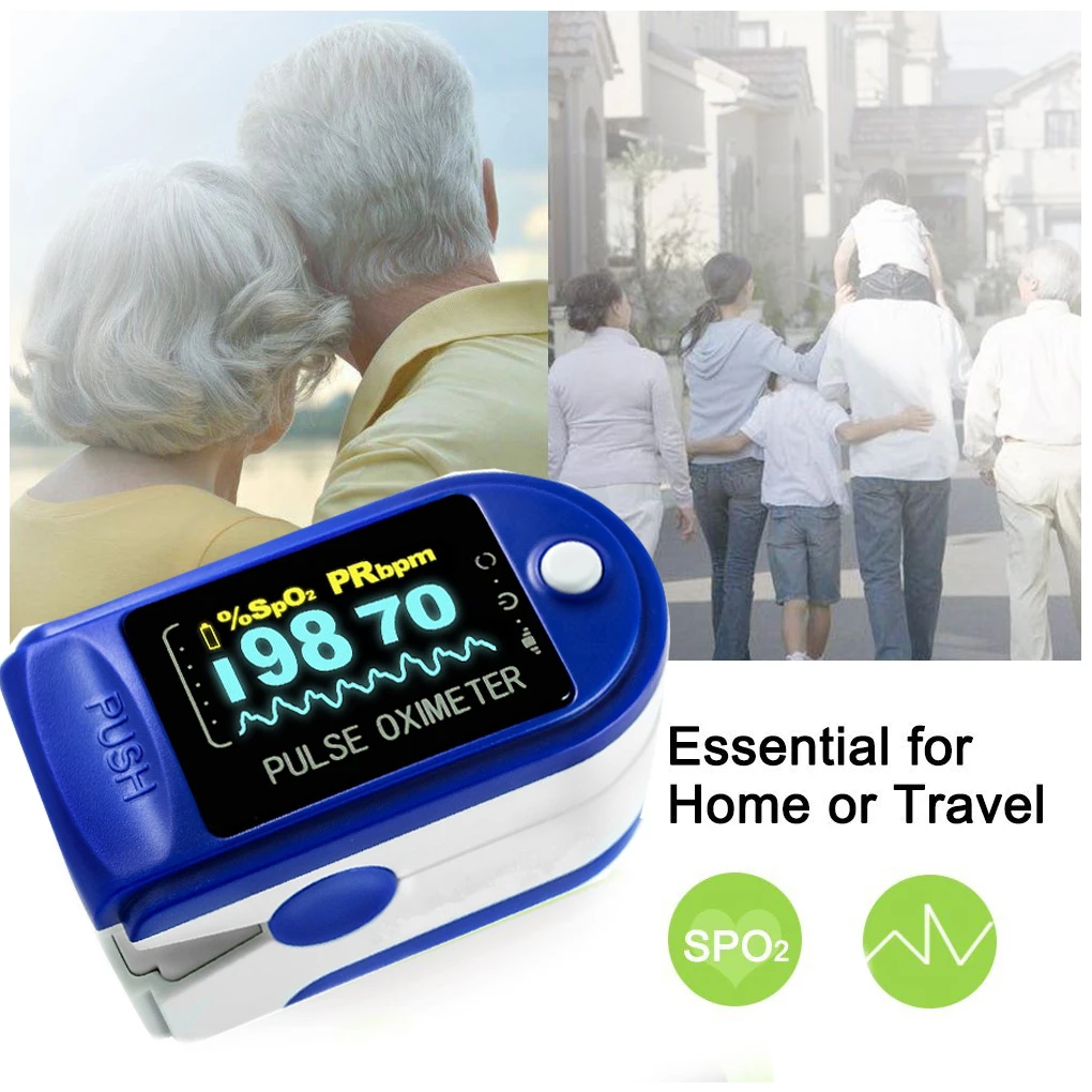 

2019 Hot C101J0 Digital SpO2 Fingertip Pulse Oximeter Oxygen Finger Monitor Blood Oxygen Sensor Saturation Level Meter