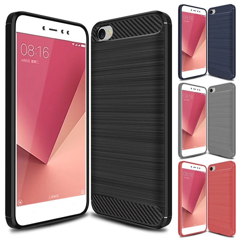 Для Xiaomi Redmi Примечание 5A стандартный чехол бампер из углеродного волокна прочный