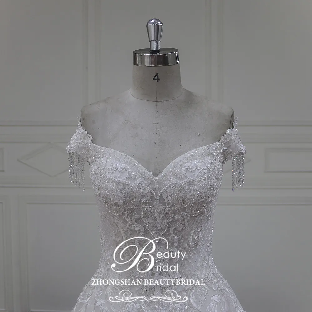 Beautybridal свадебное платье на заказ Свадебный бальный наряд милое с плеча длиной до пола Vestido De Noiva XFM009
