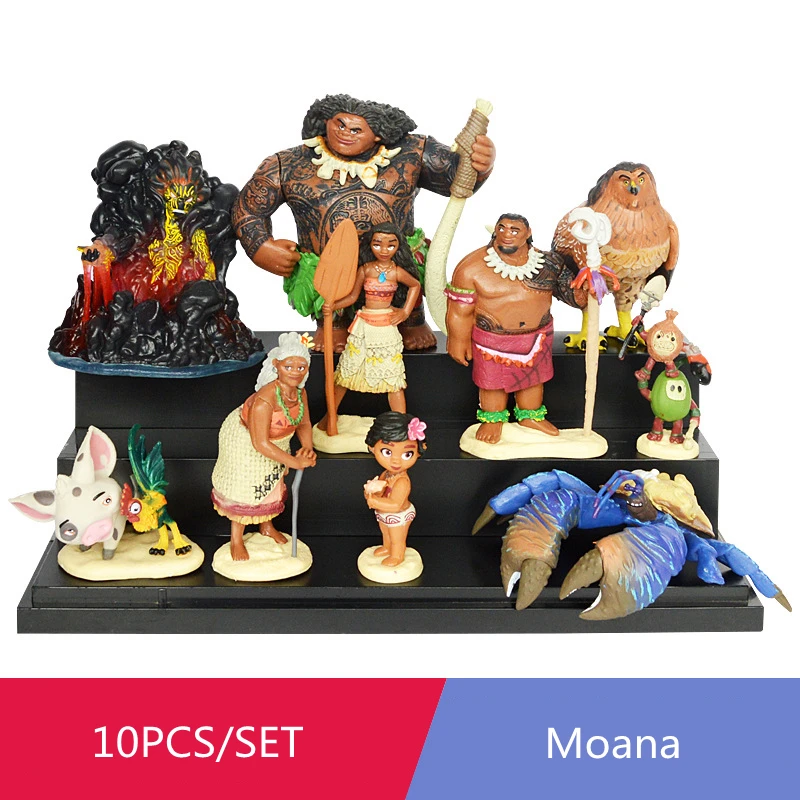 Экшн фигурки героев мультфильма Моана принцесса легенда ваяна Maui шеф Туи Тала