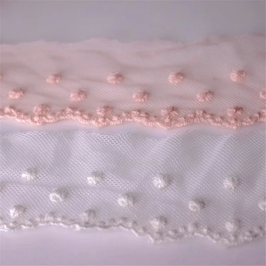 15 ярдов * 4 5 см вышивка розовая кружевная лента OrganzaLace DIY шитье ручной работы