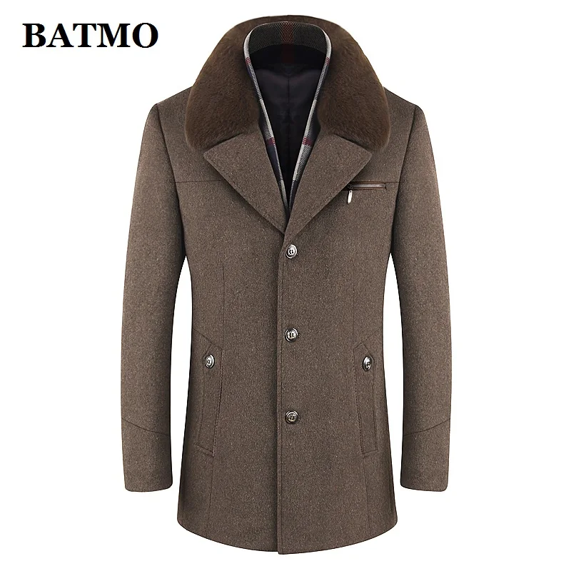 BATMO 2019 new arrival winter high quality wool trench coat men,men's casual winter wool coat ,plus-size M-6XL ,1659 BATMO 2019 new arrival winter high quality wool trench coat men,men's casual winter wool coat ,plus-size M-6XL ,1659