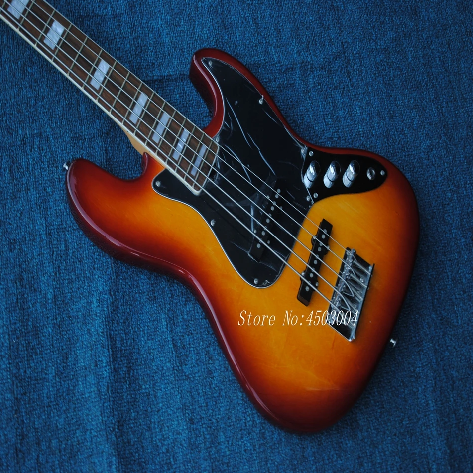Active pickups String Through Body 5 string Jazz BASS guitar Guitarra