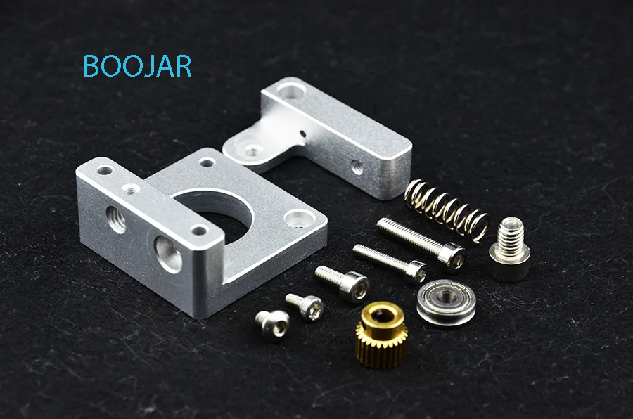  3D printer DIY MK8 extruder kit aluminum block head 3D printer parts single extrusion head nozzle mounting block free shipping 