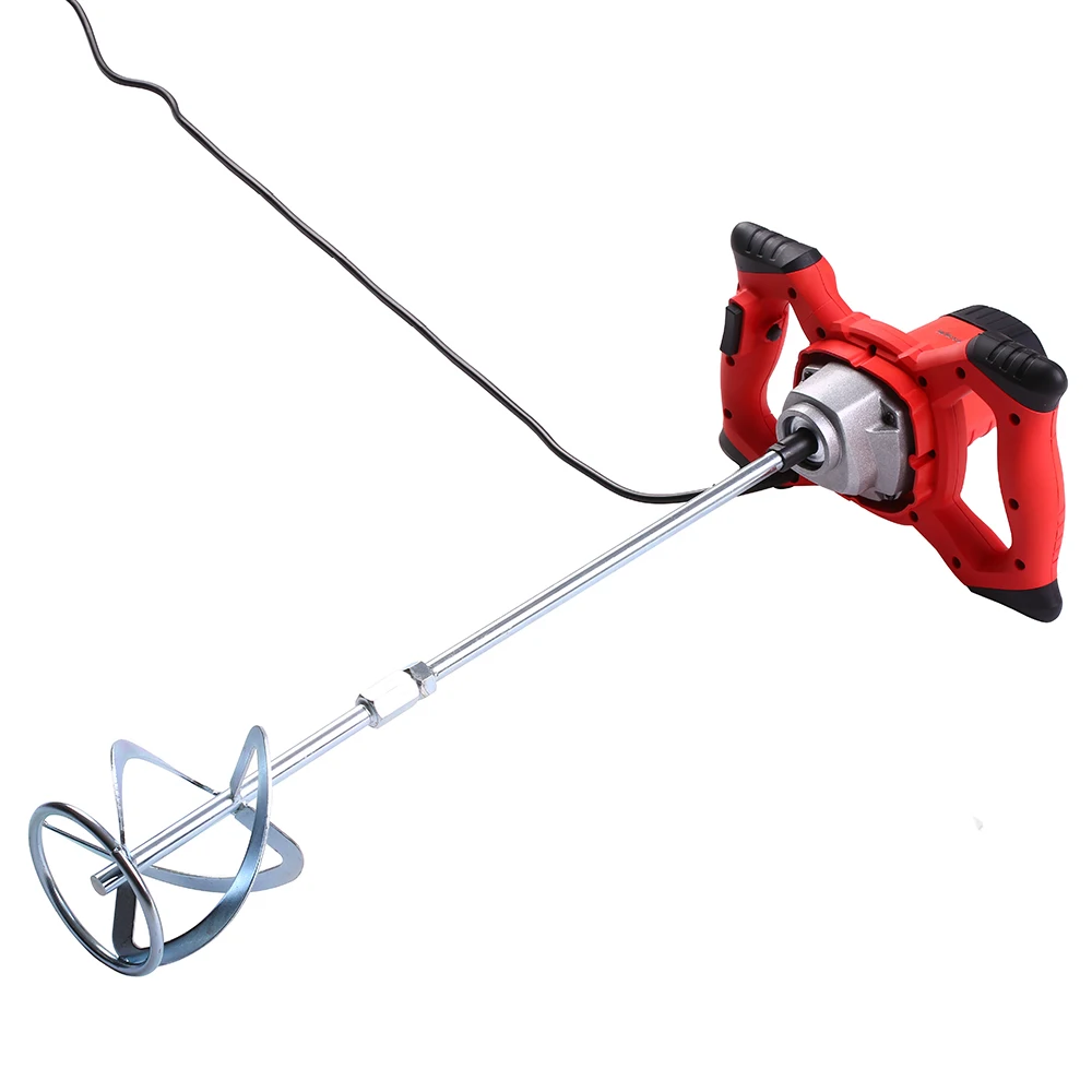 

KKmoon 220V 2100W Handheld Electric Cement Mixer 800rpm / EU Stirrer 50/60Hz 6-Speed Concrete Mixer for Mortars Paint Mud Grout