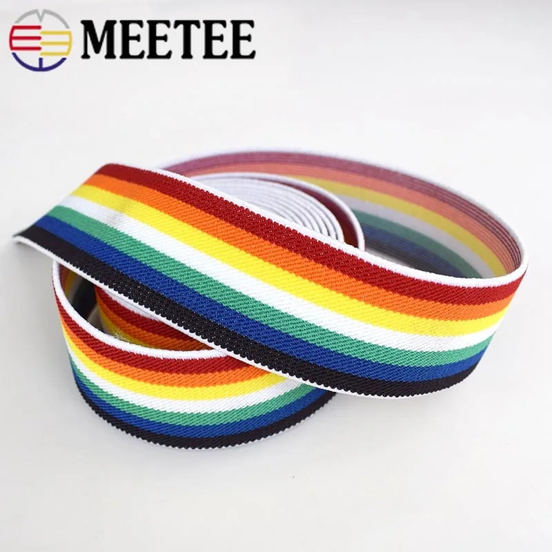 

5Meters 25/38mm Sewing Elastic Band Soft Skin Rubber Bands Underwear Pants Elastic Stripe Webbing Ribbon DIY Bias Binding Tapes